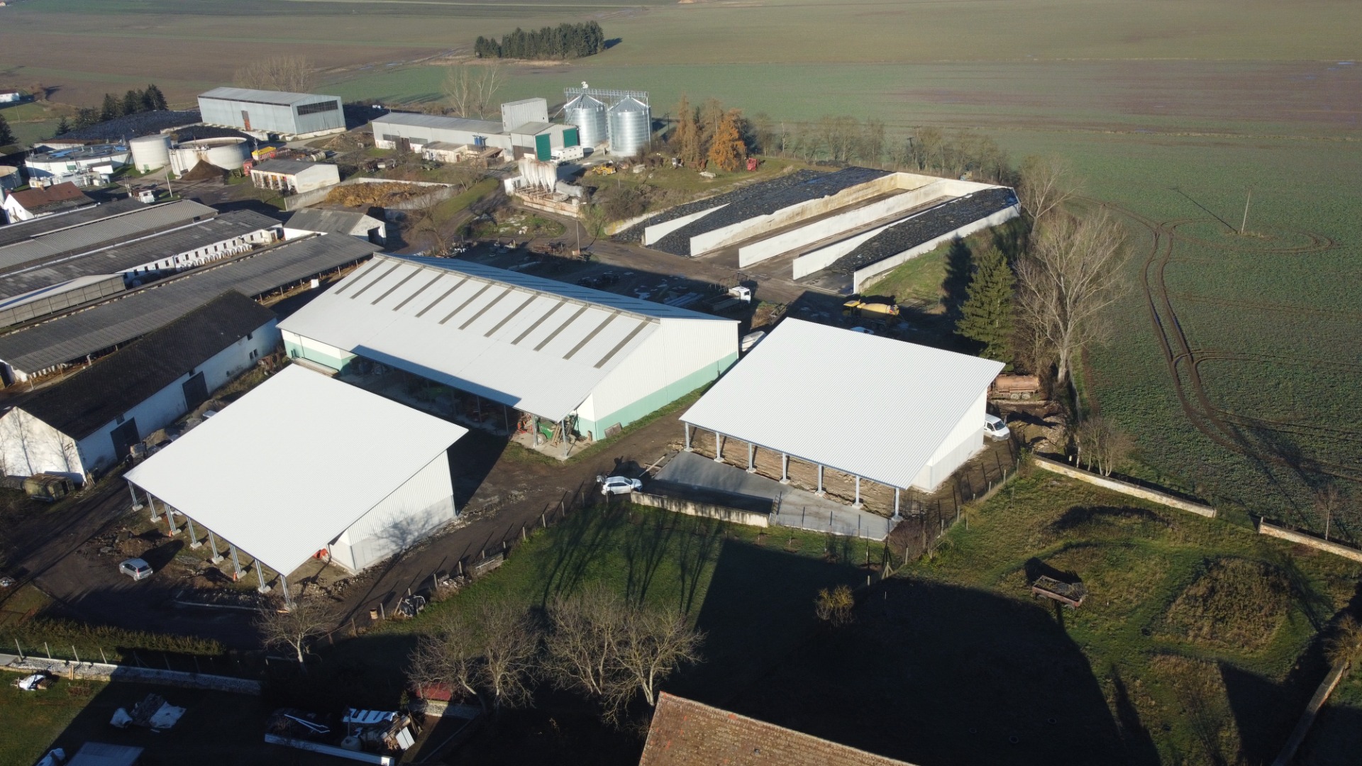 Novostavba dvou skladů brambor, Novosedly u Strakonic